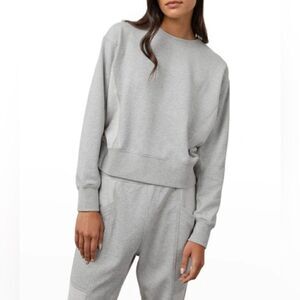 Rails Dani Reverse Terry Sweatshirt in Heather Gray Size S